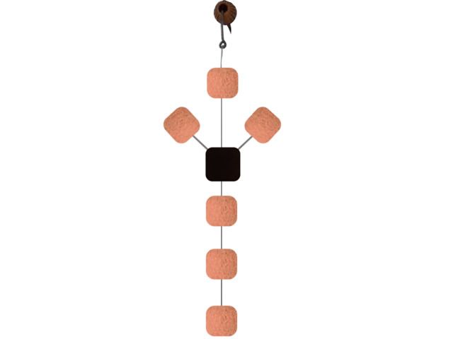 Anteninha Manhoso Chifrão Modelo EVA Ração Jr Pesca 10mm - Café c/ Leite 1460