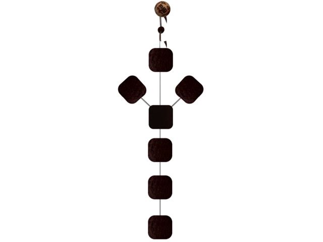 Anteninha Manhoso Chifrão Modelo EVA Ração Jr Pesca 12mm - Café 1467