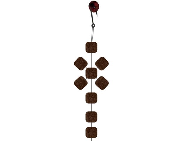 Anteninha Manhoso Cruzado Modelo EVA Ração Jr Pesca 9mm - Empanado 1473