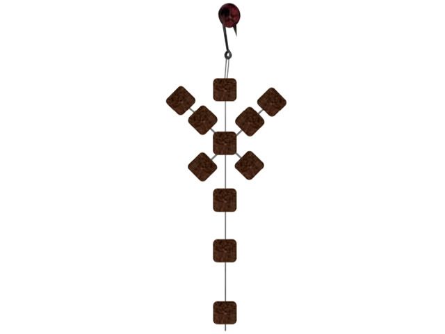 Anteninha Manhoso Borboleta Modelo EVA Ração Jr Pesca 9mm - Empanado 1481