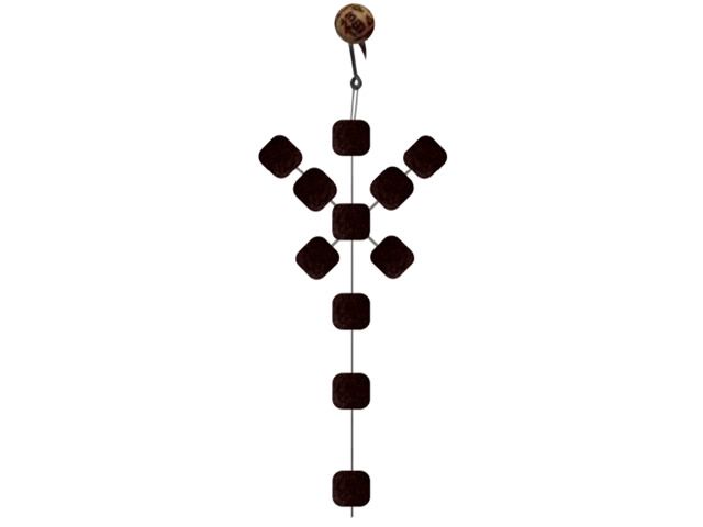 Anteninha Manhoso Borboleta Modelo EVA Ração Jr Pesca 9mm - Café 1483