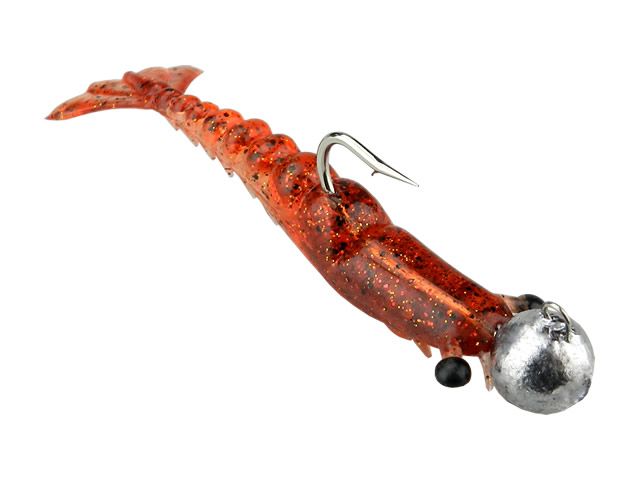 Isca Soft Maré Camarão Articulado Flexível Nano Com Jig Head - 5cm 6gr