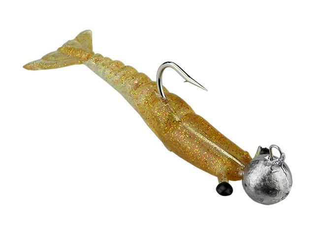 Isca Soft Maré Camarão Articulado Flexível Nano Com Jig Head - 5cm 6gr