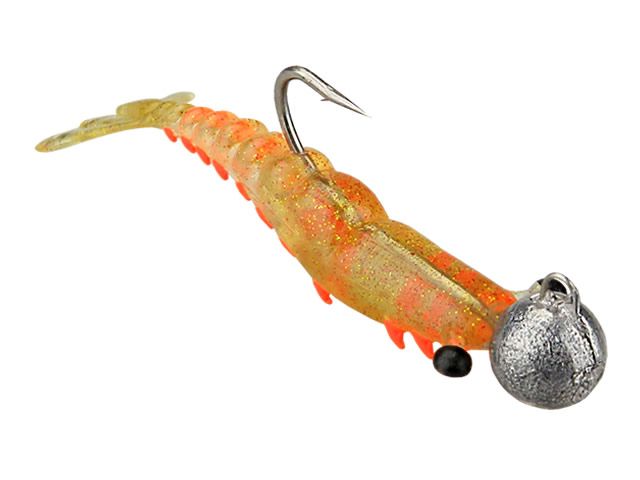 Isca Soft Camarão Maré Ninja Nano com Jig head - 5cm 6gr