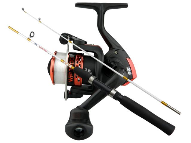 Kit Molinete Albatroz WP1000 Red c/ Linha + Vara Albatroz Sammy 1502 04-12Lb (1,50m) - Molinete