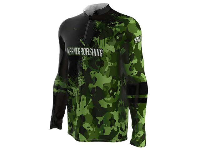 Camiseta Mar Negro 30135 Camuflado Verde FPS 50+