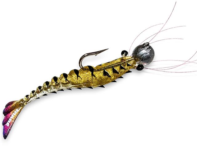 Camarão Mare Tiger Shrimp M com Jig Head - 9cm 21gr