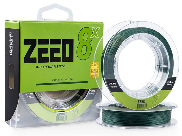 Linha ZEEO Multifilamento 8X - 0.27mm 43,4Lbs 150m