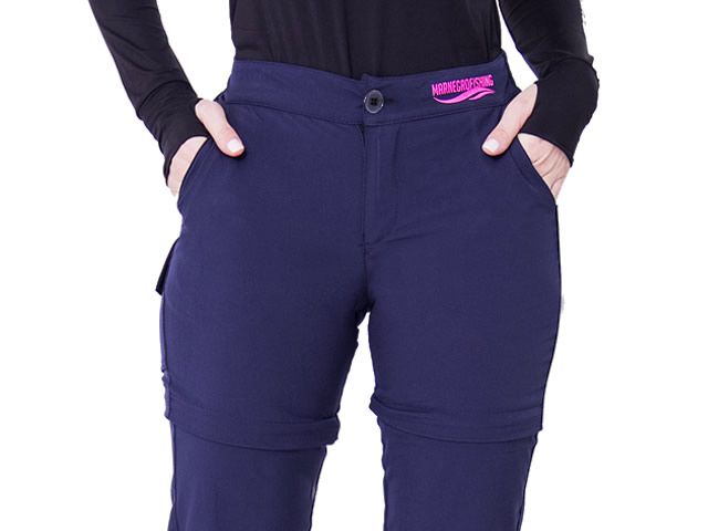 Calça Bermuda Feminina Mar Negro Fishing 49314 - Azul Marinho