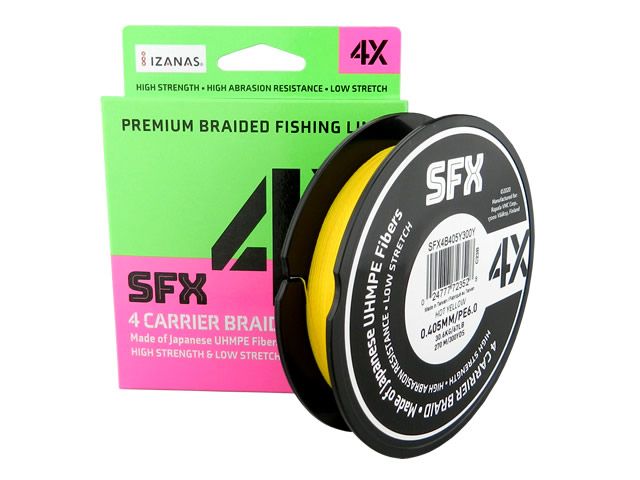 Linha Multifilamento Rapala Sufix SFX 4X Y300Y - Amarelo 270mt
