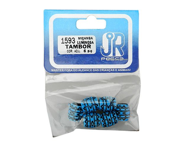 Miçanga Luminosa Tambor Grande Jr Pesca Azul - 1593