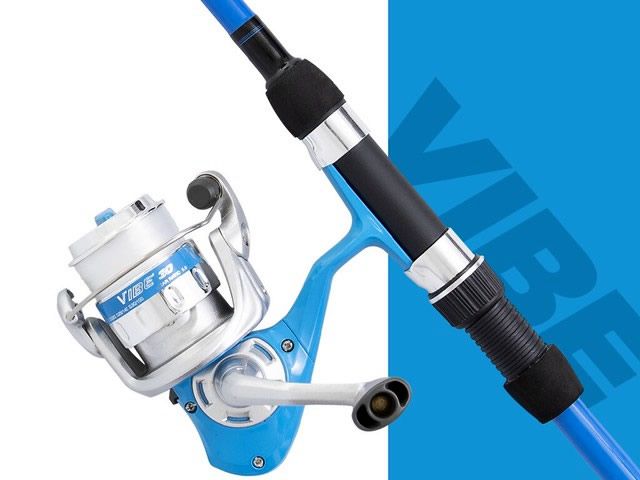 Kit Molinete Okuma Vibe 25 - com linha + Vara Okuma Vibe 25 602M 25Lb 6`0 (1,80m) - Molinete