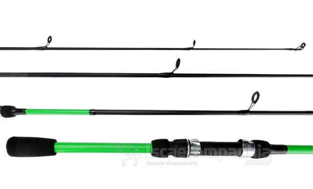 Kit Molinete Okuma Vibe 30 - com Linha + Vara Okuma Vibe 30 702M 30Lb 7`0 (2,10m) - Molinete Verde