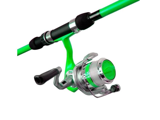 Kit Molinete Okuma Vibe 30 - com Linha + Vara Okuma Vibe 30 702M 30Lb 7`0 (2,10m) - Molinete Verde