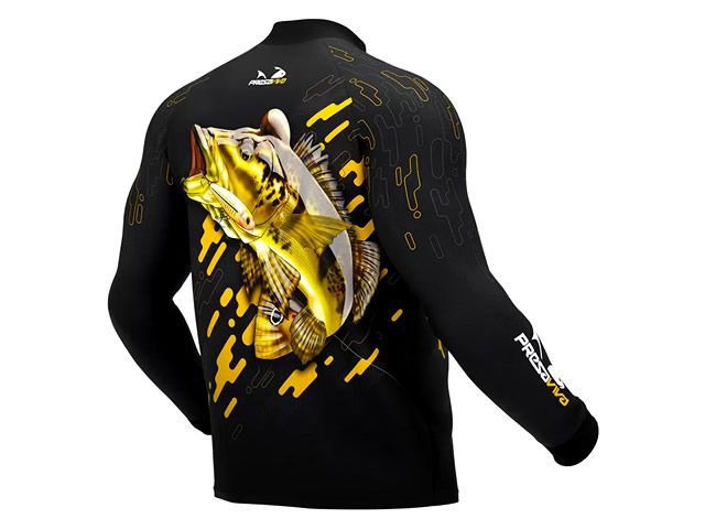 Camiseta Presa Viva Tucunaré Amarelo 01