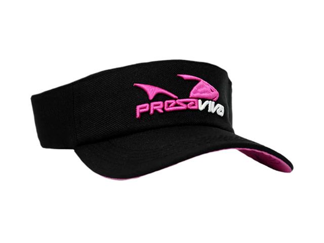 Viseira Feminina Presa Viva - Preto/Rosa
