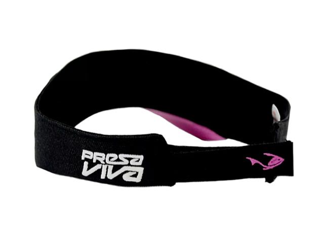 Viseira Feminina Presa Viva - Preto/Rosa