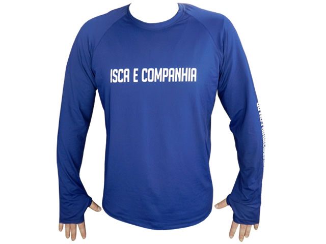 Camiseta Poliamida Isca e Companhia Azul Marinho - Sem Capuz e Com Luvinha