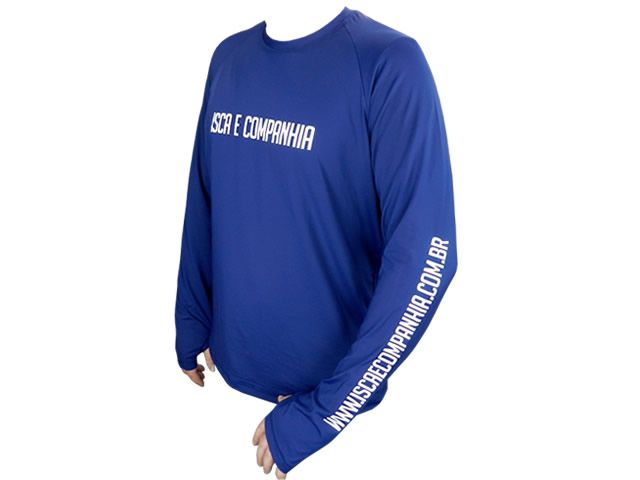 Camiseta Poliamida Isca e Companhia Azul Marinho - Sem Capuz e Com Luvinha