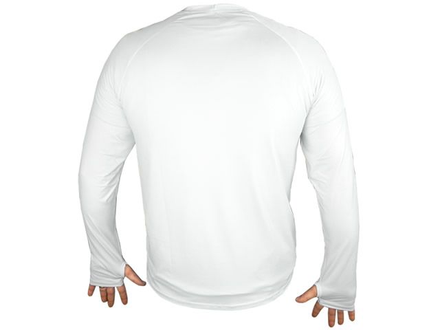 Camiseta Poliamida Isca e Companhia Branca - Sem Capuz e Com Luvinha FPS 50+