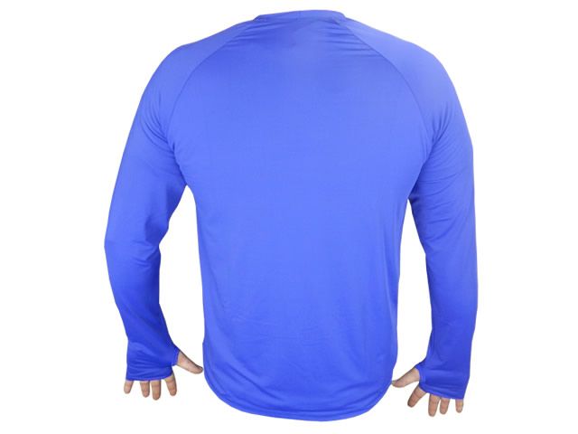 Camiseta Poliamida Isca e Companhia Azul - Sem Capuz e Com Luvinha FPS 50+
