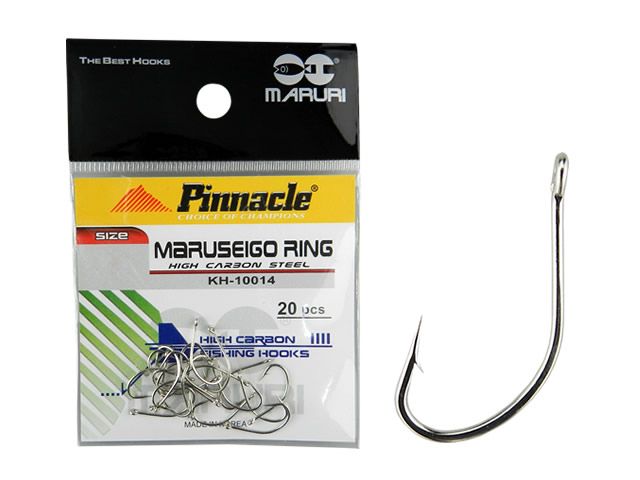 Anzol Pinnacle Maruseigo Ring KH-10014 C/ 10 e 20UN Nickel