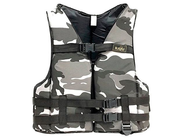 Colete Salva Vidas Raju - Camuflado Cinza