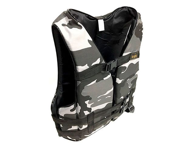 Colete Salva Vidas Raju - Camuflado Cinza