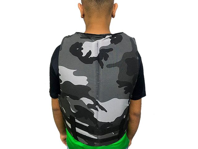 Colete Salva Vidas Raju - Camuflado Cinza