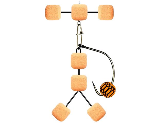 Anteninha Robozinho Modelo EVA Ração JR Pesca 10mm - Café c/ Leite 1518