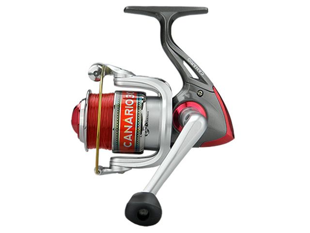 Kit Molinete Albatroz Canário 30 Red - C/ Linha + Vara Albatroz Traíra 1801 15-30Lb 6`0 (1,80m) - Molinete