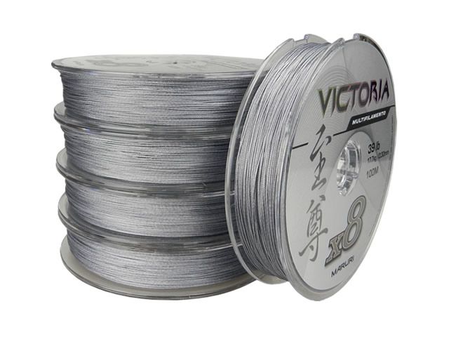 Linha Multifilamento Maruri Victoria X8 - 100m - Cinza