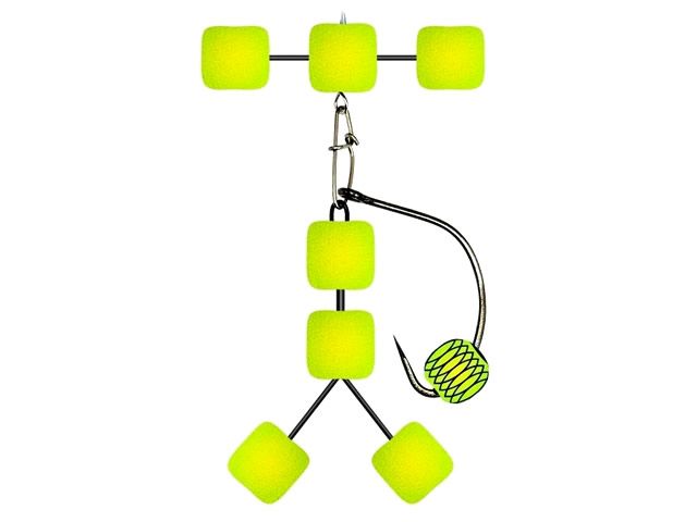 Anteninha Robozinho Modelo EVA Ração JR Pesca 10mm - Amarelo Fluorescente 1521