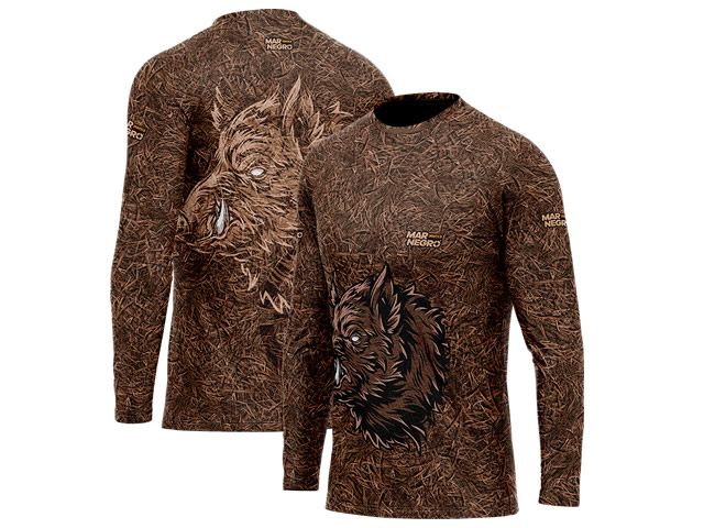 Camiseta Mar Negro 30148 Hunter Java Folhagem FPS 50+