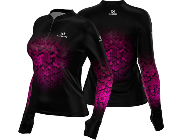 Camiseta Feminina Mar Negro 49429 - Escamada Rosa