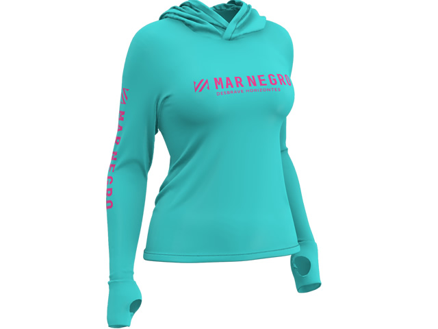 Camiseta Feminina Poliamida Mar Negro 49430 - Azul Bebê