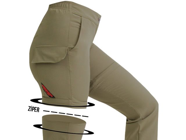 Calça Bermuda Feminina Mar Negro Fishing 49314 - Caqui