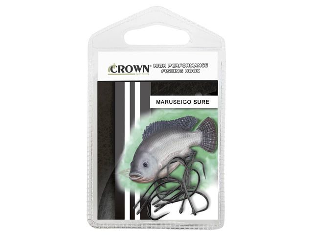 Anzol Crown Maruseigo Sure Black - C/10UN