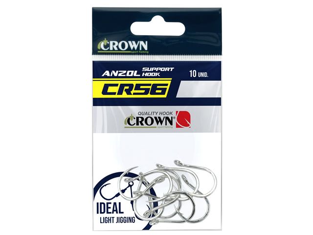 Anzol Crown Suporte Hook CR56 - C/10UN