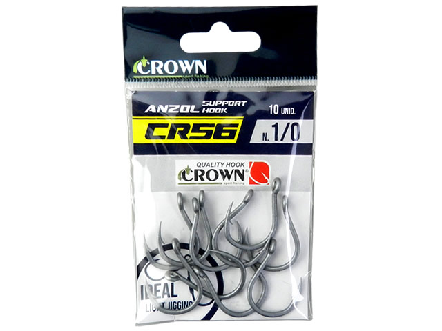 Anzol Crown Suporte Hook CR56 - C/10UN