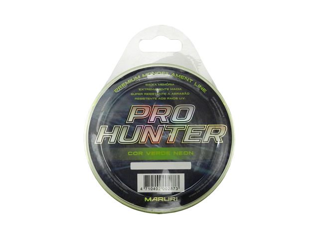 Linha Mono Maruri Pro Hunter - 0.33mm 22lb 200m - Verde Neon