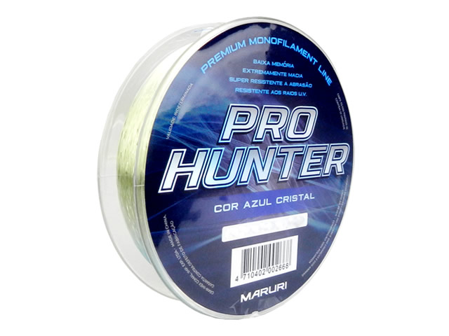 Linha Mono Maruri Pro Hunter - 0.30mm 18lb 200m - Azul Cristal