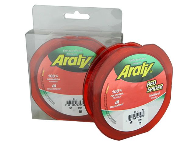 Linha Monofilamento Araty Red Spider 0,50MM 34,8LB 300M