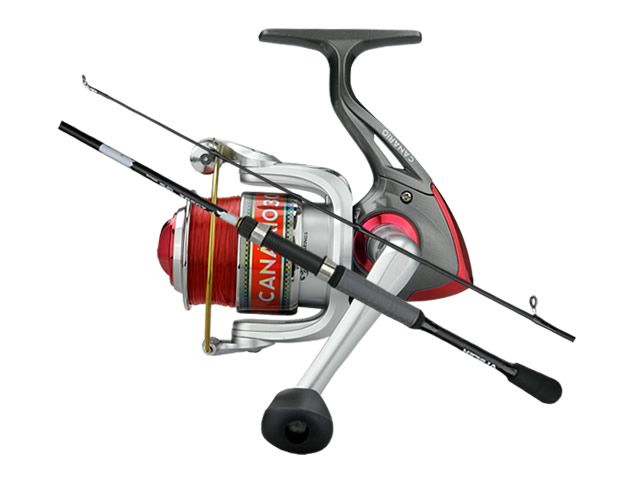 Kit Molinete Albatroz Canário 30 - C/ Linha Vermelha + Vara Albatroz Topaz Color Edition S602 6-12Lb 6`0 (1,80m) - Molinete