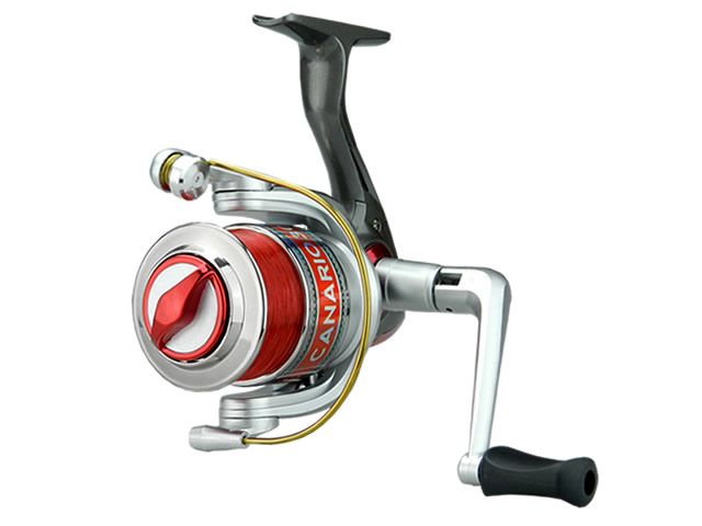 Kit Molinete Albatroz Canário 30 - C/ Linha Vermelha + Vara Albatroz Topaz Color Edition S602 6-12Lb 6`0 (1,80m) - Molinete